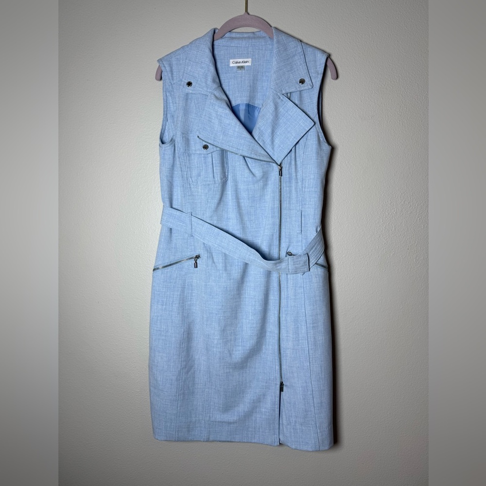 Calvin Klein Light Blue Midi Dress